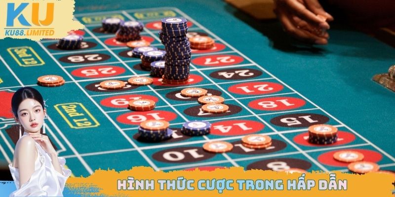 Cách Chơi Roulette Đầy Đủ Từ A - Z Dành Cho Thành Viên Mới 3 Hình thức cược trong hấp dẫn